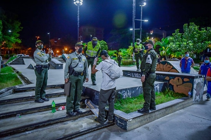 185 comparendos se impusieron durante el toque de queda en Ibagué