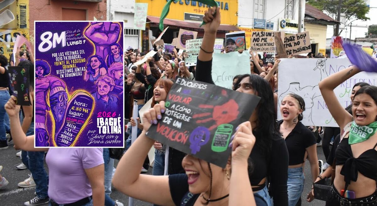 Por el 8M, feministas marcharán en Ibagué en memoria de Sharit Ciro y Diana Carrero