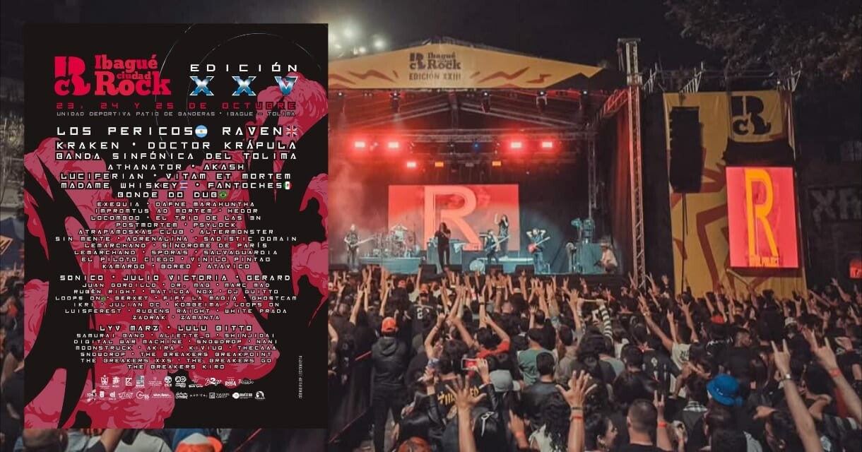 Confirmado el cartel de los 25 años de Ibagué Ciudad Rock