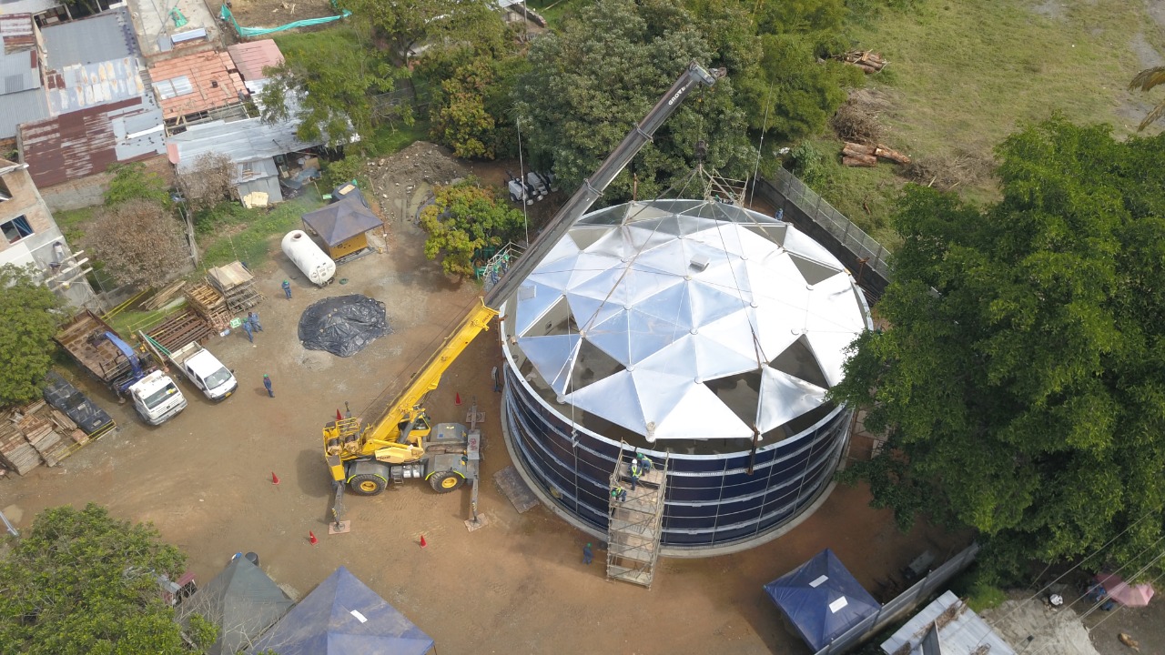 Finaliza instalación del tanque sur del Acueducto Complementario