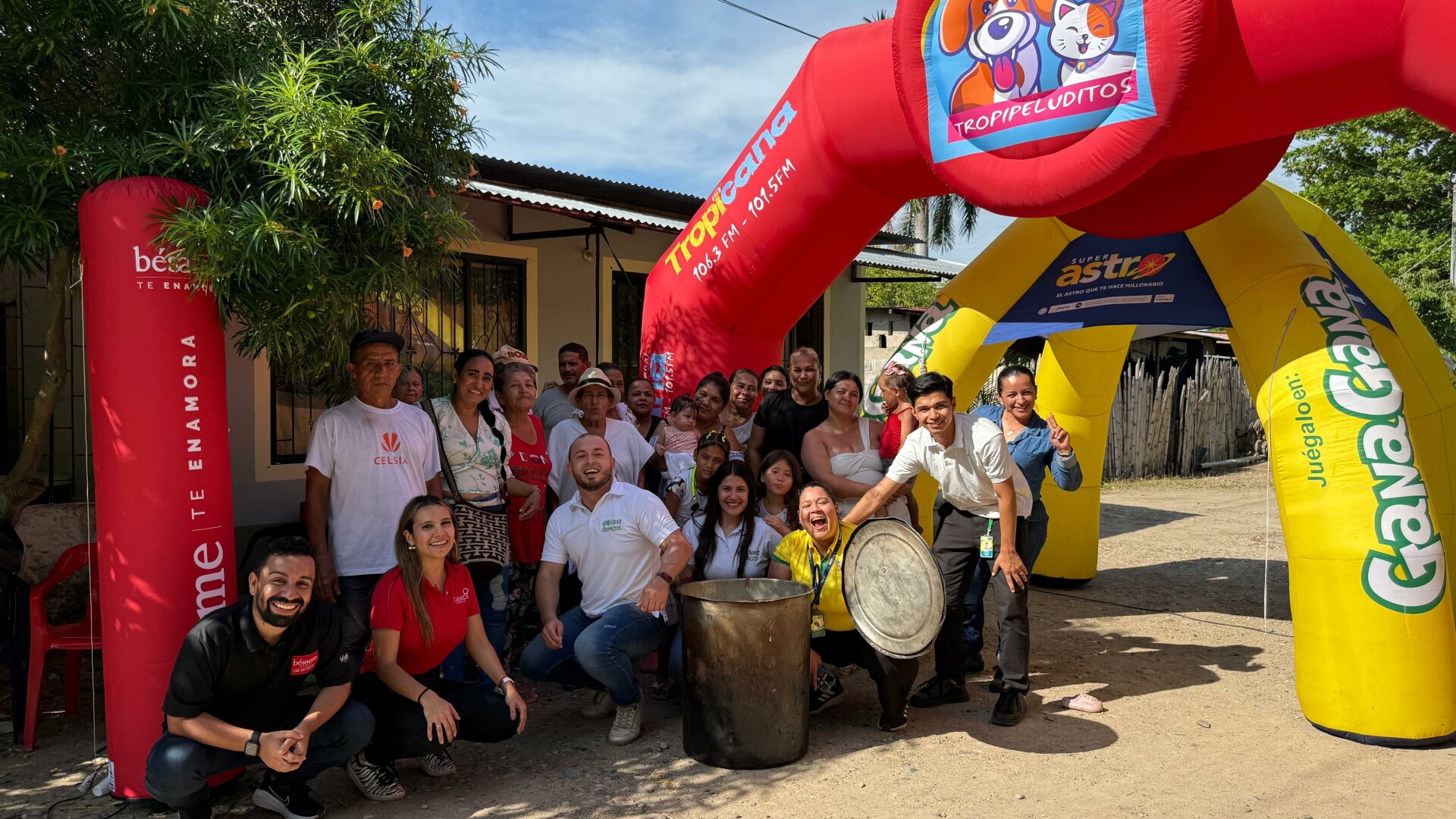 GanaGana avanza en su ruta comunitaria con entregas solidarias de Sopa y Seco