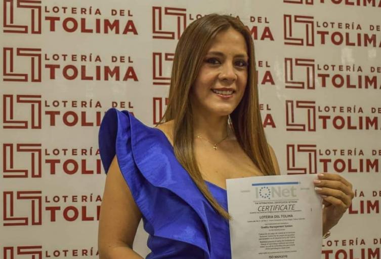 Gerente de la Lotería del Tolima elegida en la  mesa directiva de la Federación de Loterías de Colombia