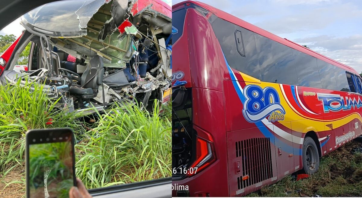 Grave accidente en la vía Lérida–Mariquita deja dos mujeres fallecidas y 15 heridos
