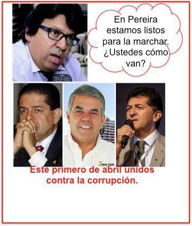 caricatura de la marcha