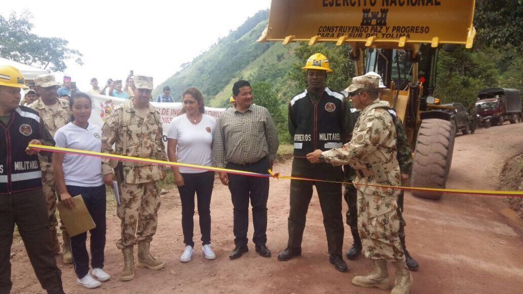 Ejército inauguró la vía Planadas - Gaitania