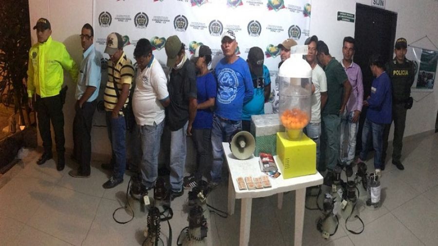 Capturan a 12 personas en el Líbano, por venta de boletas y chance ilegal