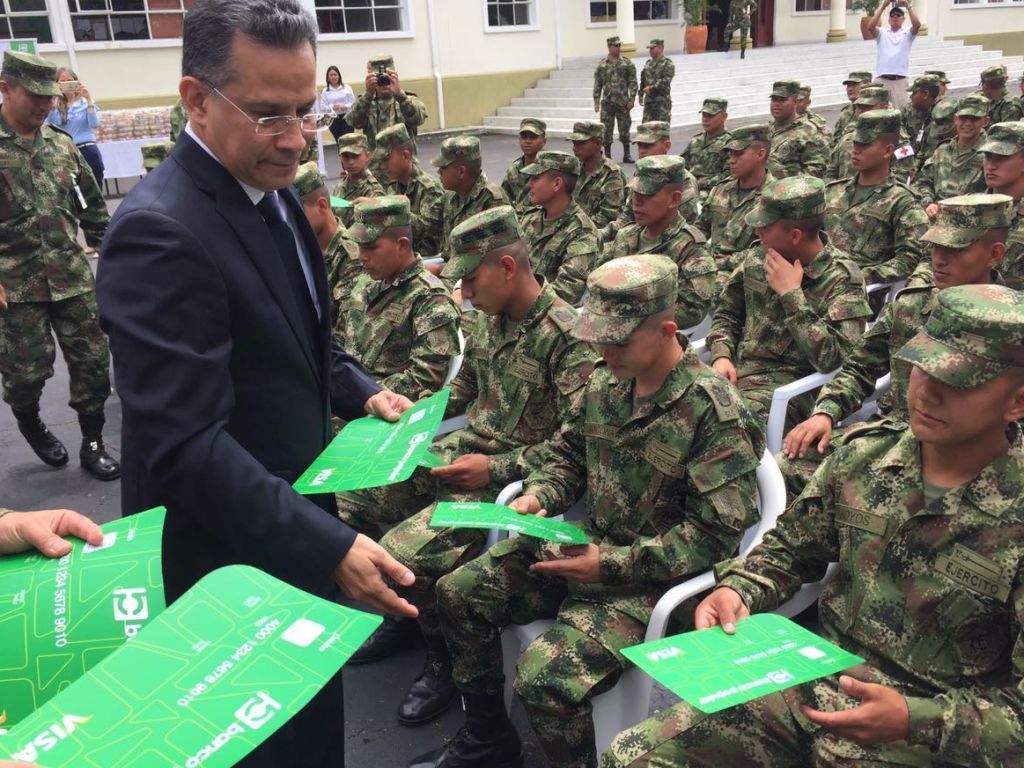 Quinta División del Ejército inició proceso de bancarización de soldados