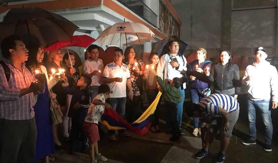 Periodistas ibaguereños se manifestaron por asesinato de sus colegas ecuatorianos