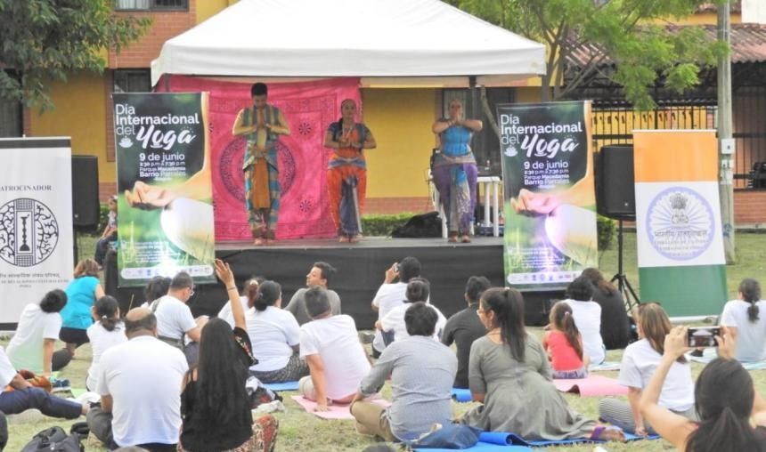 Así se celebró en Ibagué el día internacional del yoga