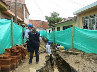 Alcaldía llegó al barrio Gaitán para reponer la red de alcantarillado
