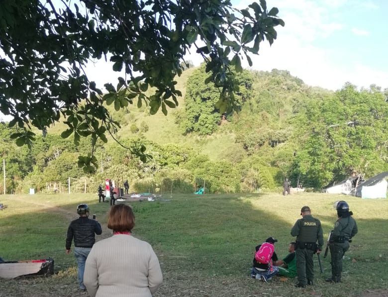 2 personas capturadas por invadir el predio La Palmilla