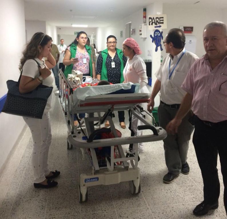 A Bogotá fue trasladado niño de Rovira víctima de maltrato