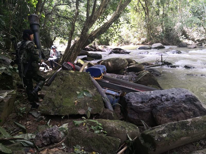 Nuevo golpe a la extracción minera ilegal en el norte del Tolima
