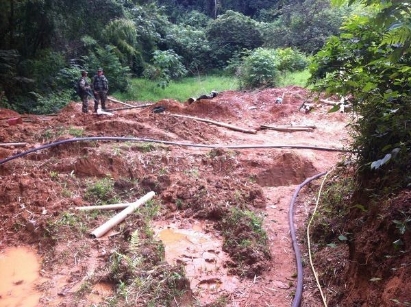 Continúa lucha contra la minería ilegal en el Tolima