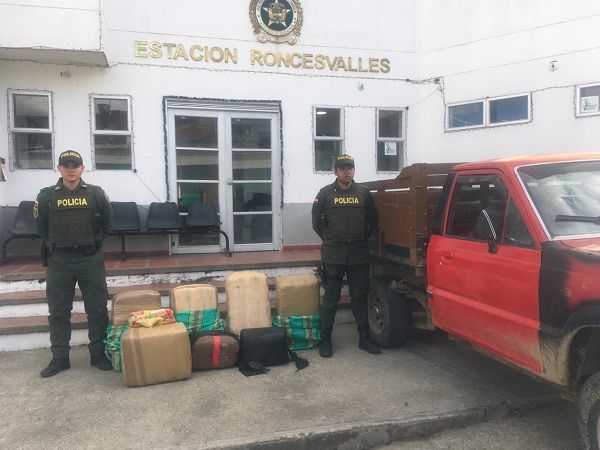 Cayó cargamento de marihuana en Roncesvalles, avaluado en 150 millones de pesos