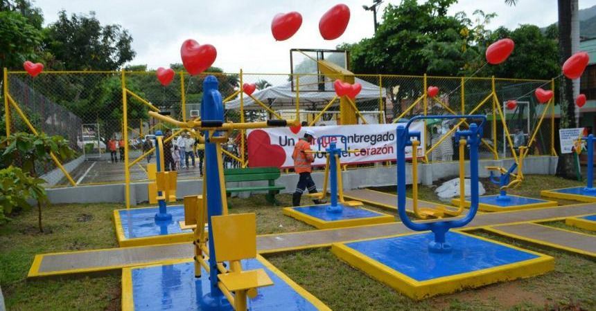Inauguración de Megaparque en el barrio Ricaurte