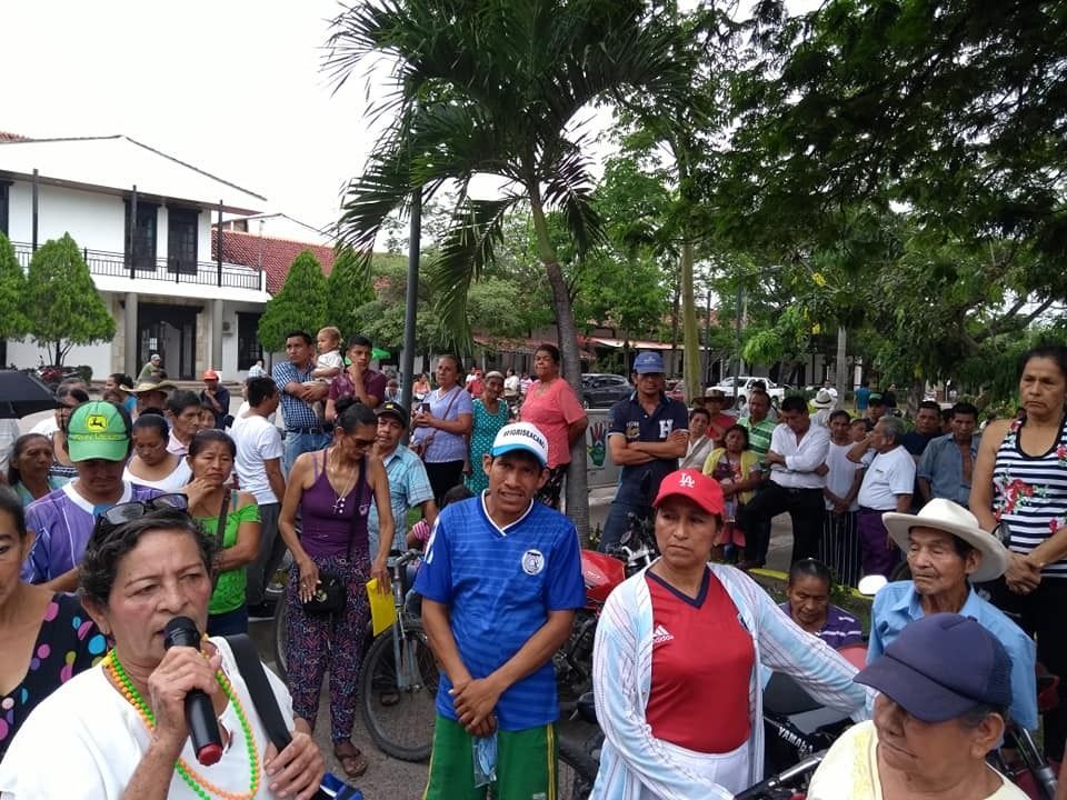 Comerciantes de Natagaima protestaron por remodelación de la plaza de mercado