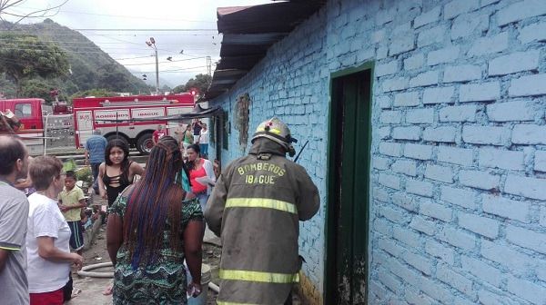 Controlado incendio en vivienda del del barrio Matallana de Ibagué