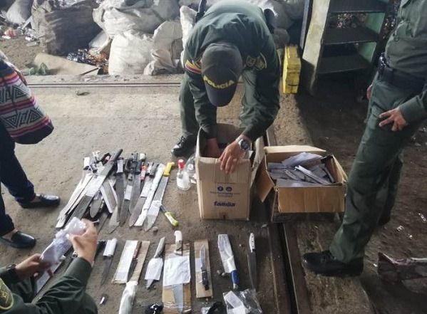 Portar armas blancas, la infracción más común al Código de Policía en Ibagué