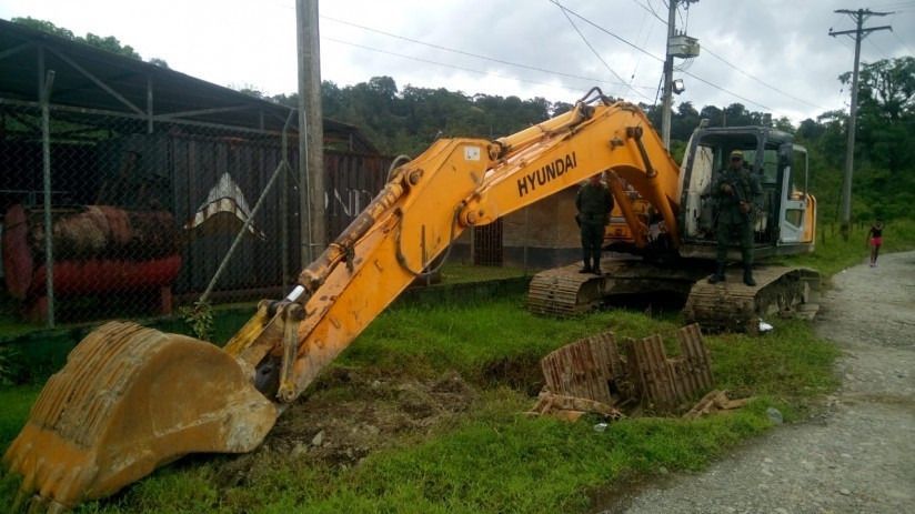 Incautada maquinaria para explotación ilegal de oro en Coyaima