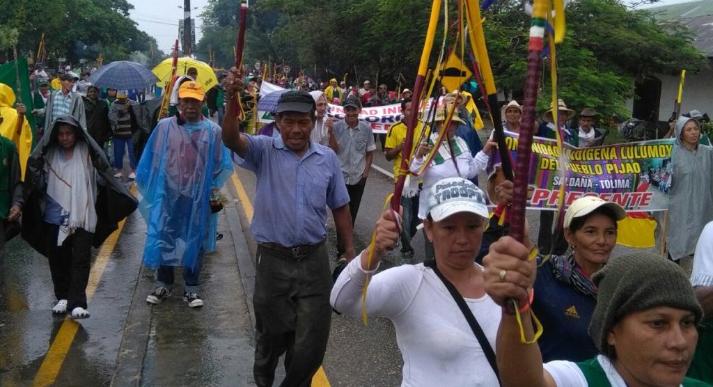 Minga indígena de Coayaima, finalizó con la realización de acuerdos