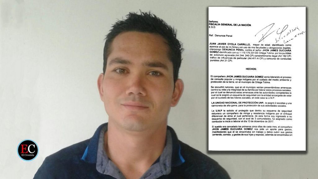 Ante la Fiscalía denunciado pre candidato al Concejo de Ortega por presuntas conductas penales