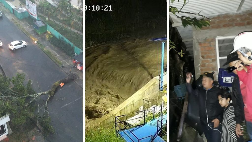 Lluvias en Ibagué dejaron inundaciones, cortes de energía, caída de árboles y crecimiento del río Combeima