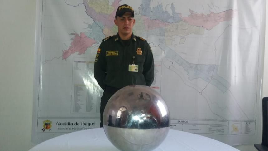 Policía recuperó esfera del monumento “Sonoridad espacial” que había sido hurtada