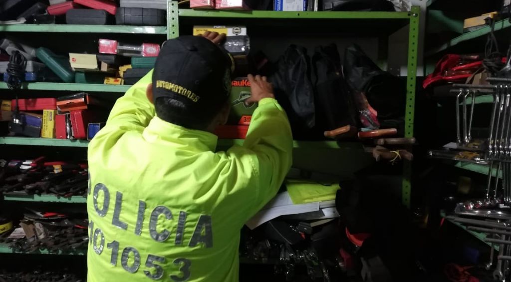 Policía incautó autopartes en sectores dedicados a su venta en Ibagué
