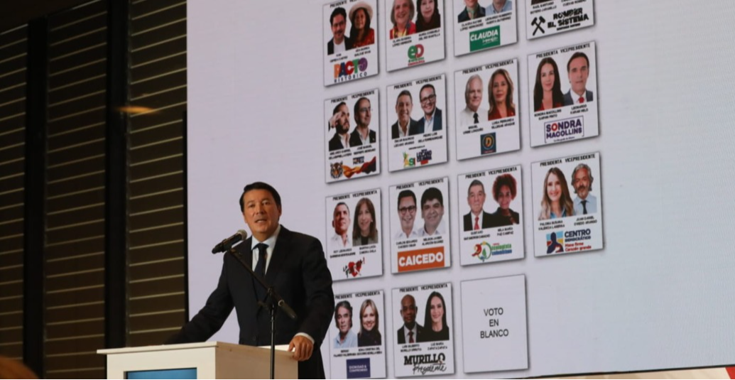 Así quedó el tarjetón para las elecciones presidenciales, primera vuelta