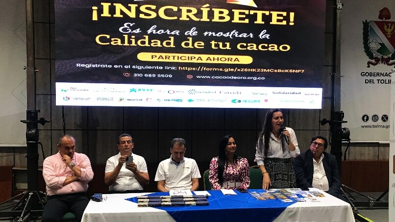 Tolima será sede del Concurso Nacional Cacao de Oro 2026