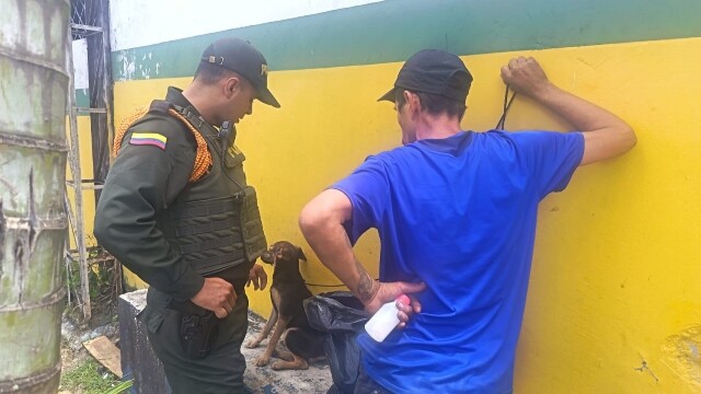 Rescatan a perro que estaba amarrado en plena vía pública de Ibagué