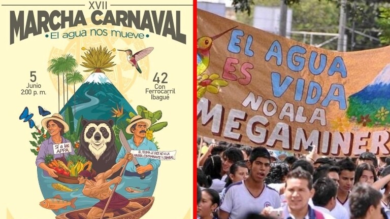 Marcha Carnaval volverá a llenar Ibagué en defensa del agua y el territorio