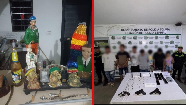 Cayó en El Espinal banda que operaba bajo fachada de santería