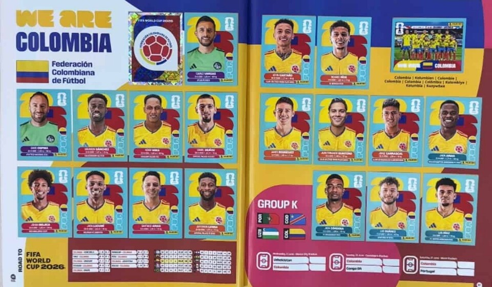 Panini no falló: acertó todos los convocados de Colombia