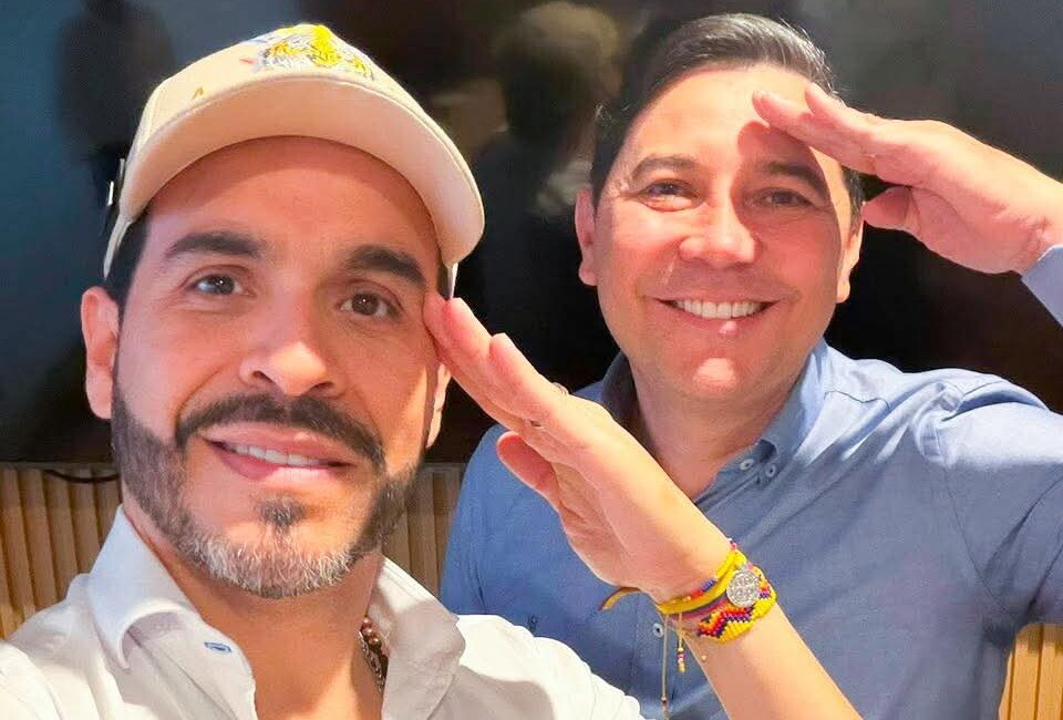 Exalcalde de Ibagué Andrés Hurtado con Abelardo de la Espriella
