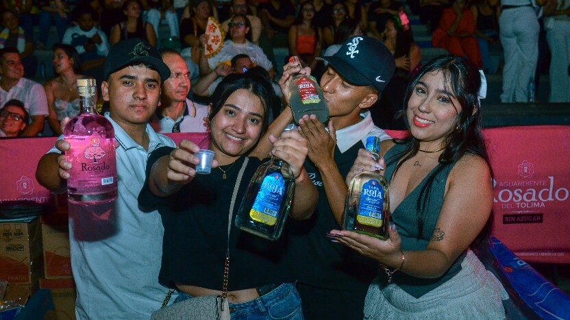 Aguardiente Tapa Roja y Rosado del Tolima, protagonistas indiscutibles de los grandes eventos del Tolima