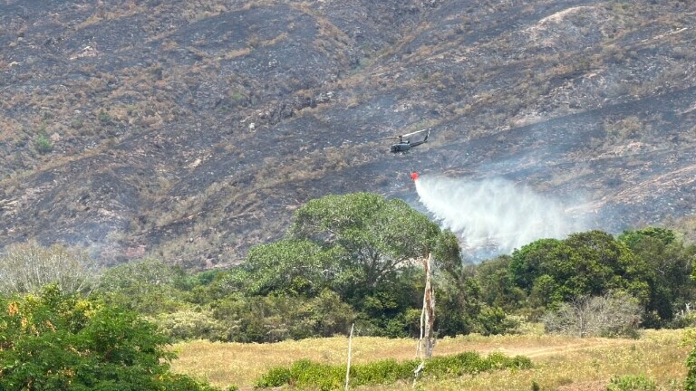 “Se han consumido cerca de 120 hectáreas”: Bomberos sobre incendio en el Alto de Gualanday
