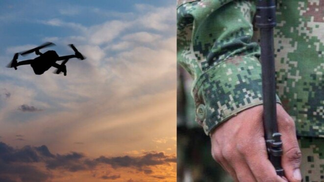 Derriban dron con explosivos antes de llegar a Puerto Saldaña
