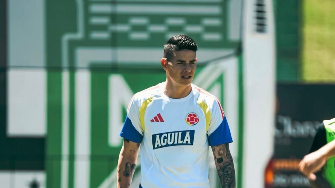 Con 35 años de edad, James Rodríguez llega a Atlético Nacional