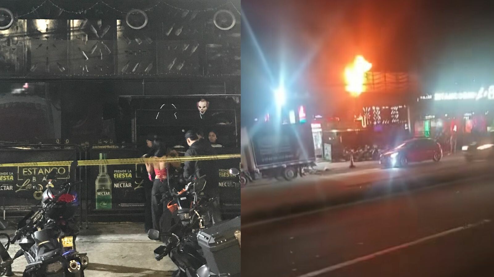 Incendio estructural se registró en la noche de este sábado en la vía Mirolindo