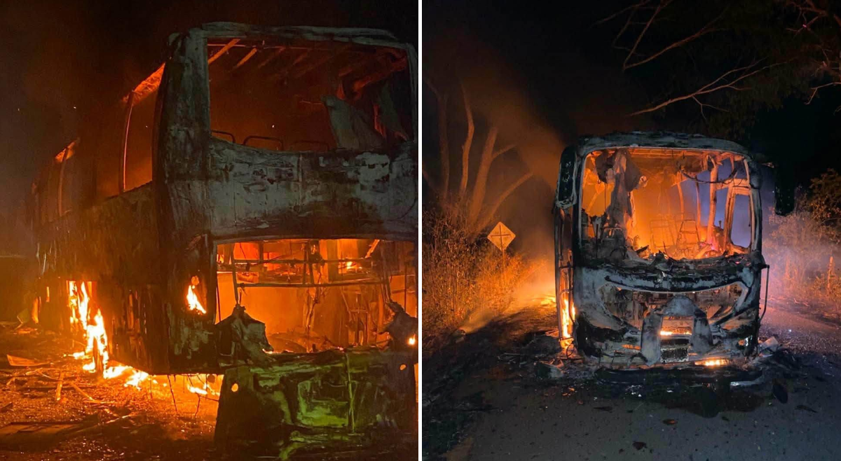 Disidencias incineran bus de Cointrasur en la vía Ataco–Planadas