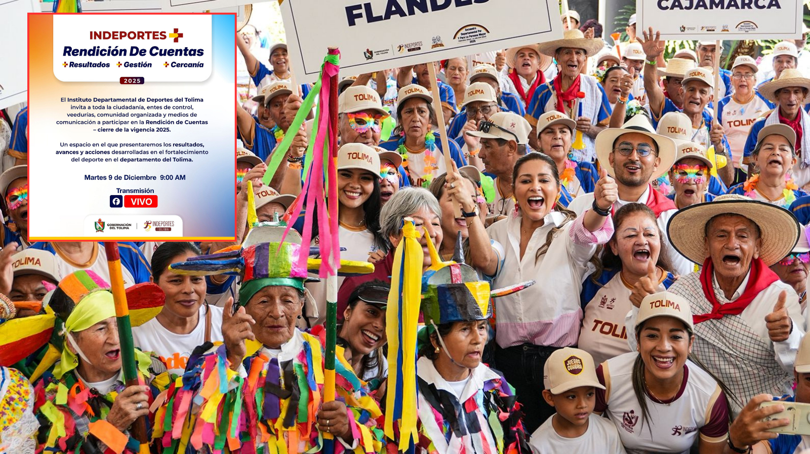 Indeportes presenta su balance anual ante la ciudadanía del Tolima