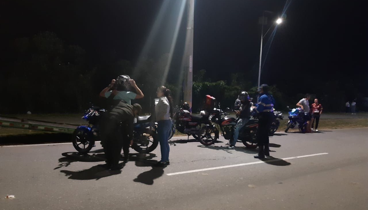 Inmovilizaron 23 motos utilizadas para los piques ilegales en Ibagué