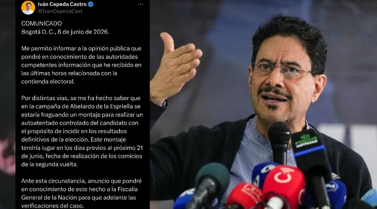 Iván Cepeda denuncia supuesto plan de "autoatentado" en la campaña de De la Espriella | El Cronista | Periodismo de análisis y opinión de Ibagué y el Tolima