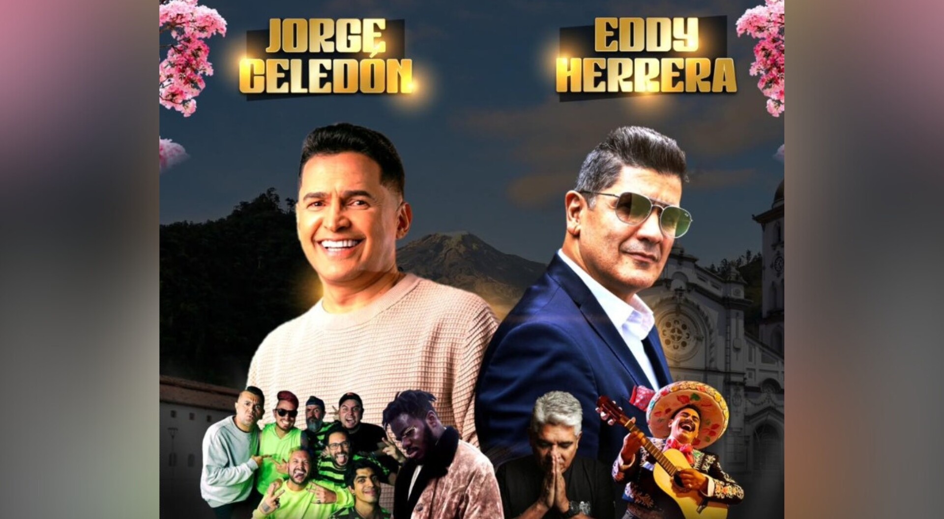 Jorge Celedón y Eddy Herrera en concierto por los cumpleaños de Ibagué
