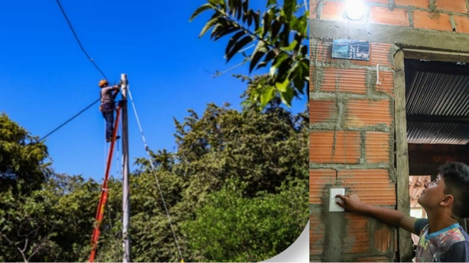 La alegría de tener energía eléctrica después de 22 años en tinieblas