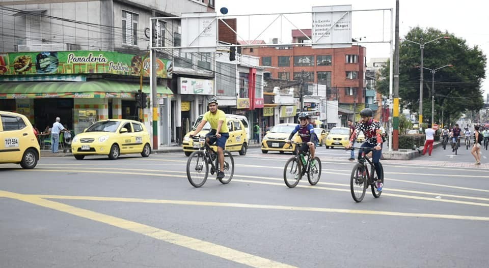 La ciclovía se traslada al sur de Ibagué