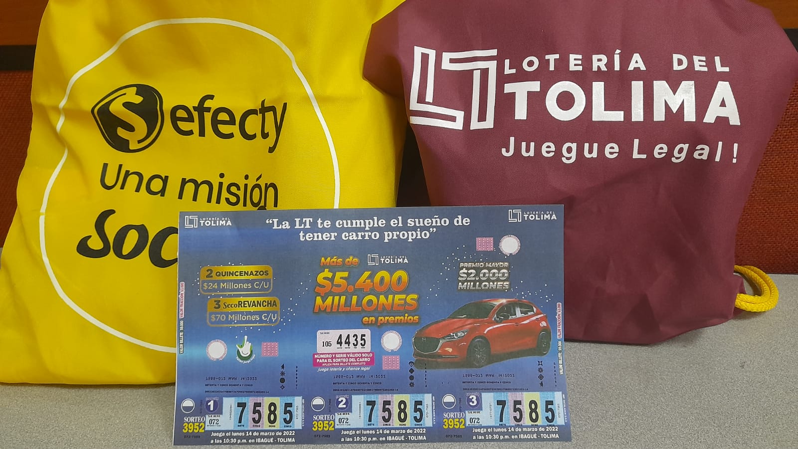 La Lotería del Tolima logra apertura de más de 10.500 nuevos puntos de venta en todo el país, a través de la red Efecty