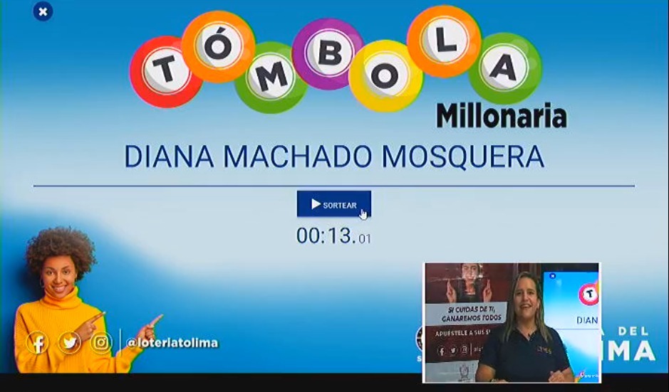 La Lotería del Tolima premió la fidelidad de sus apostadores con la Tómbola Millonaria